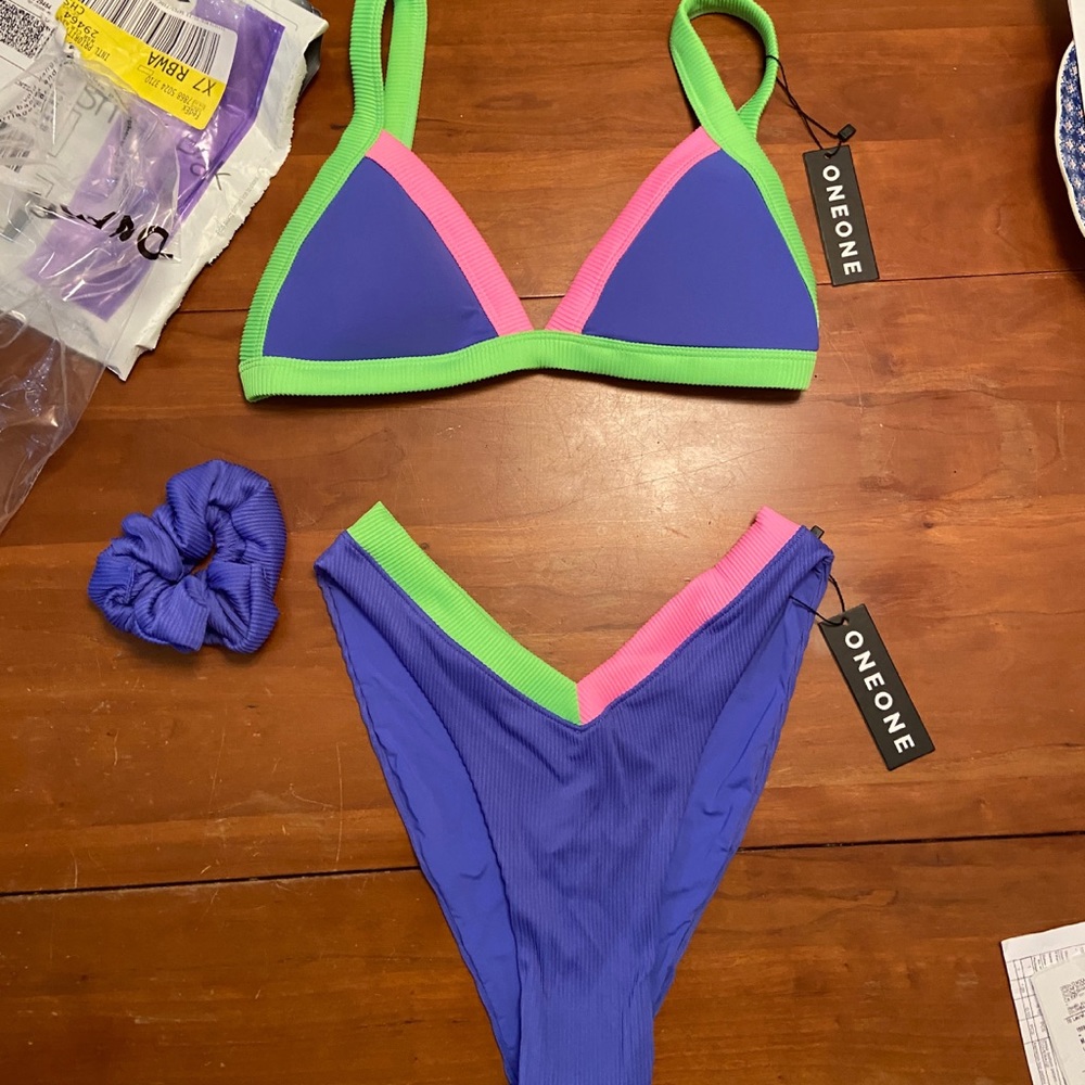 Oneone swimwear set in pentani